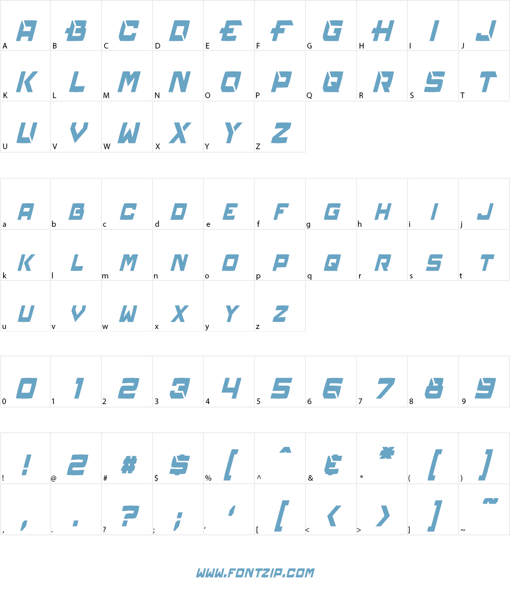 Reconstruct Font Character